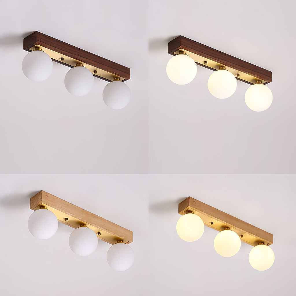 WINTHORPE RUSTIC WOODEN LANTERN CEILING FIXTURE