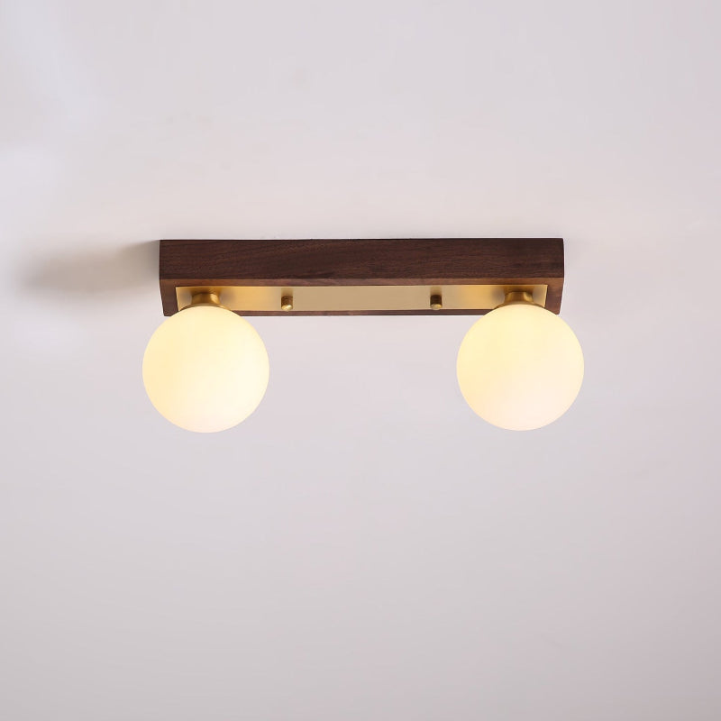 WINTHORPE RUSTIC WOODEN LANTERN CEILING FIXTURE