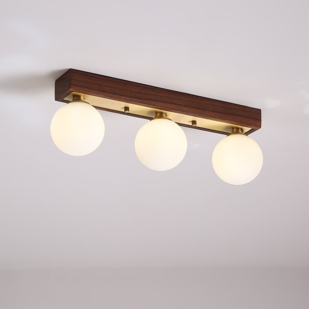 WINTHORPE RUSTIC WOODEN LANTERN CEILING FIXTURE