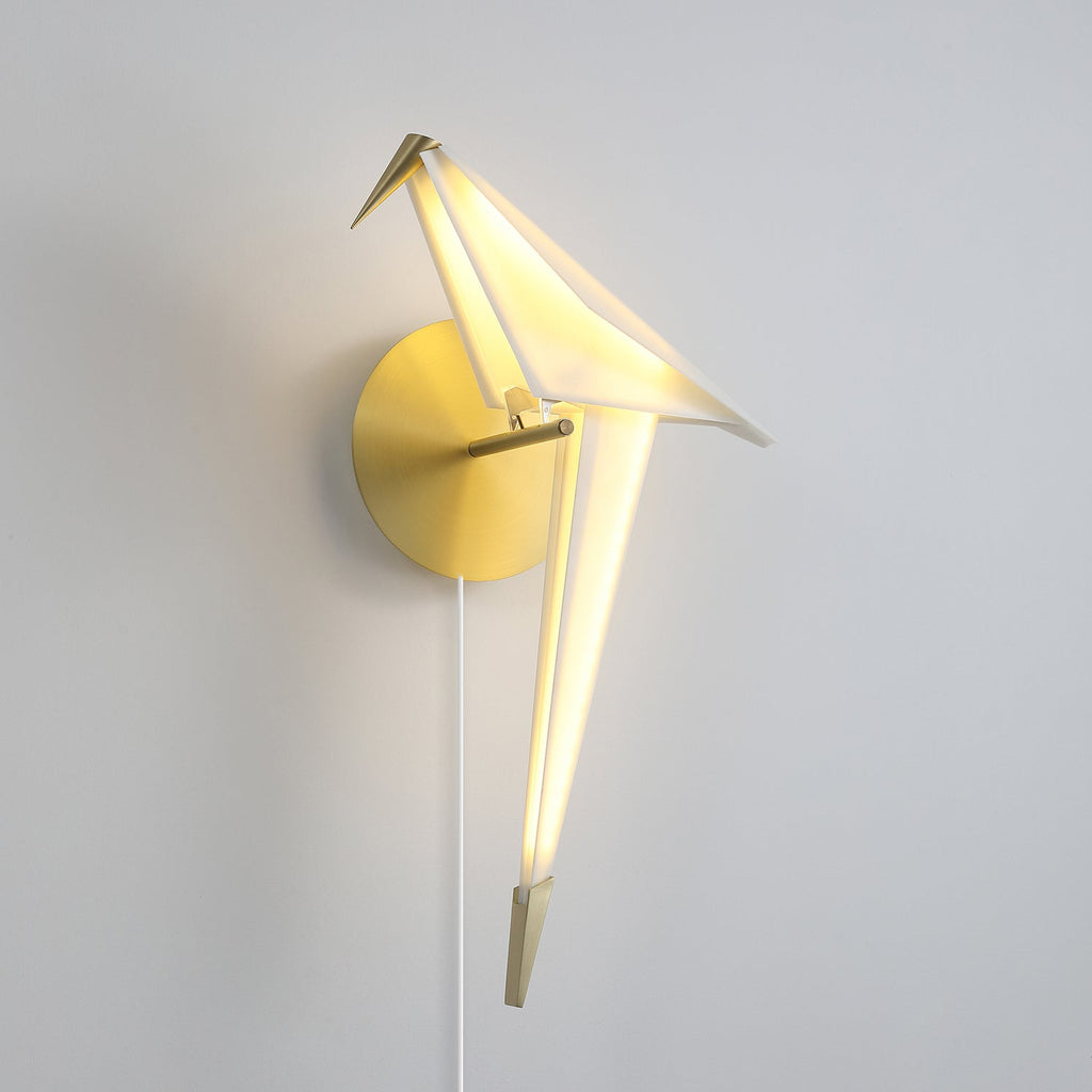 WHIMSEY AVIAN PLUG-IN WALL SCONCE