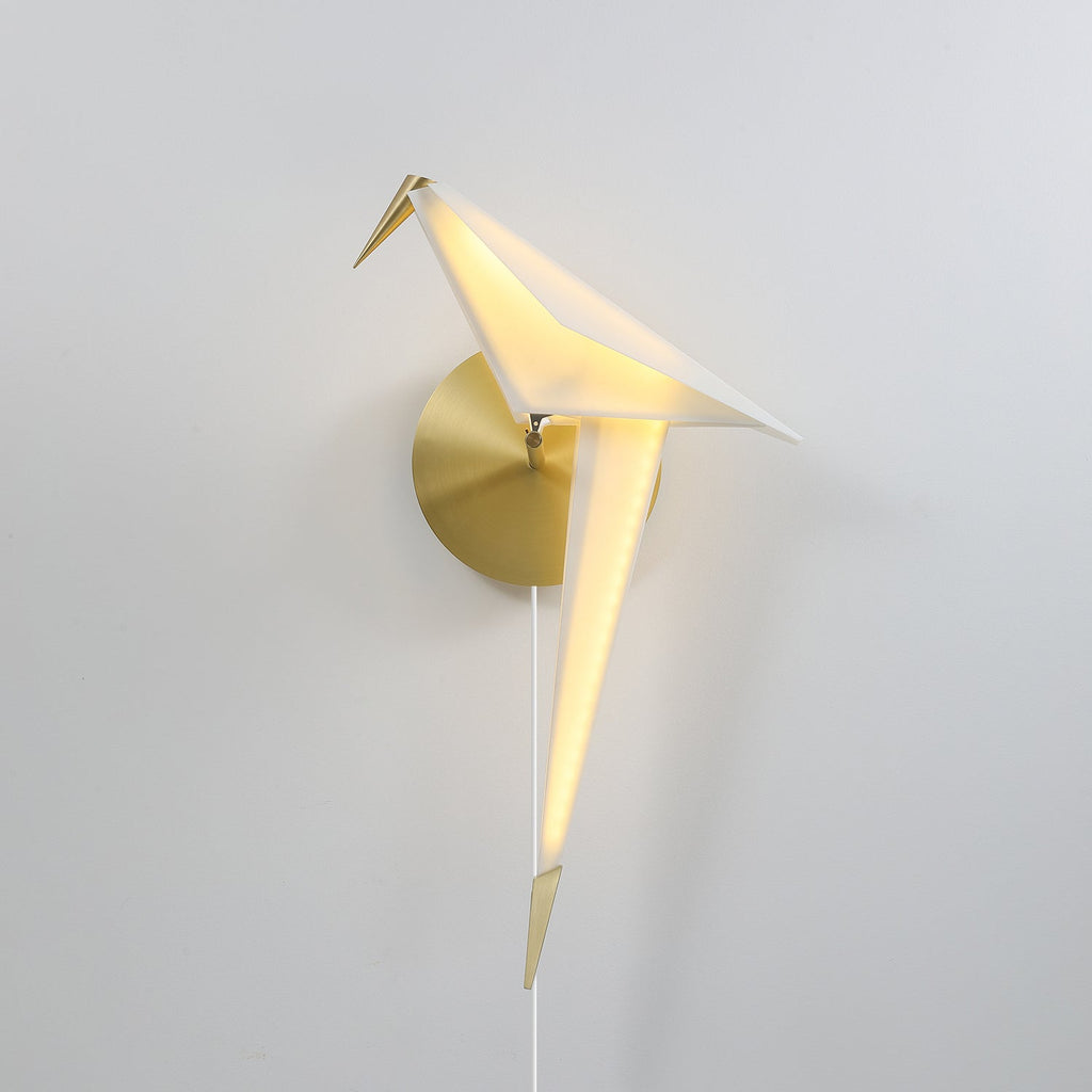 WHIMSEY AVIAN PLUG-IN WALL SCONCE