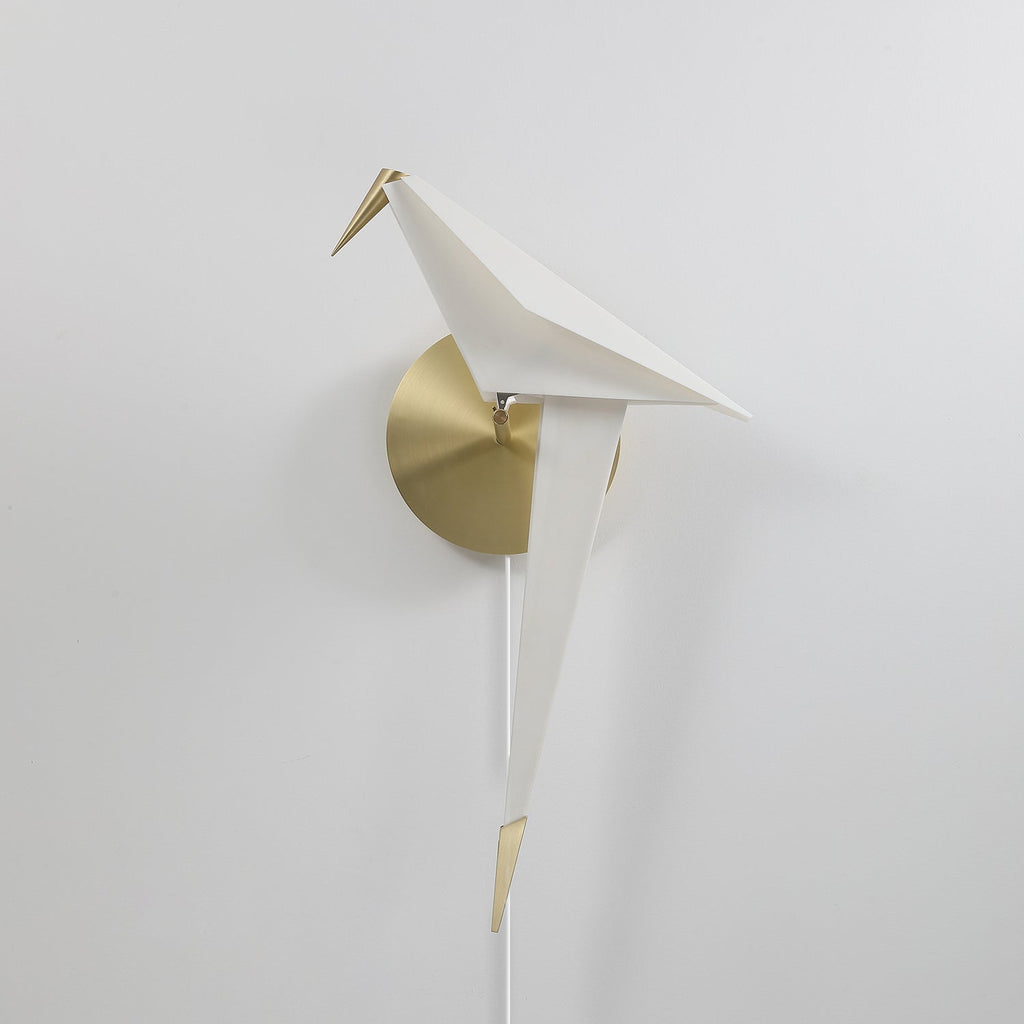 WHIMSEY AVIAN PLUG-IN WALL SCONCE