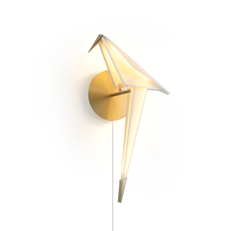 WHIMSEY AVIAN PLUG-IN WALL SCONCE