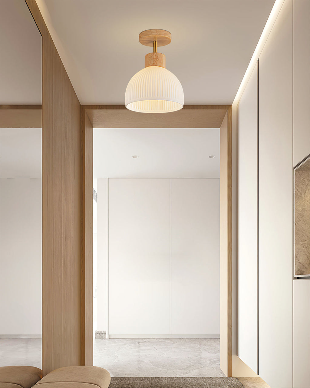 RAVENSCROFT ORNATE FROSTED GLASS CEILING LIGHT
