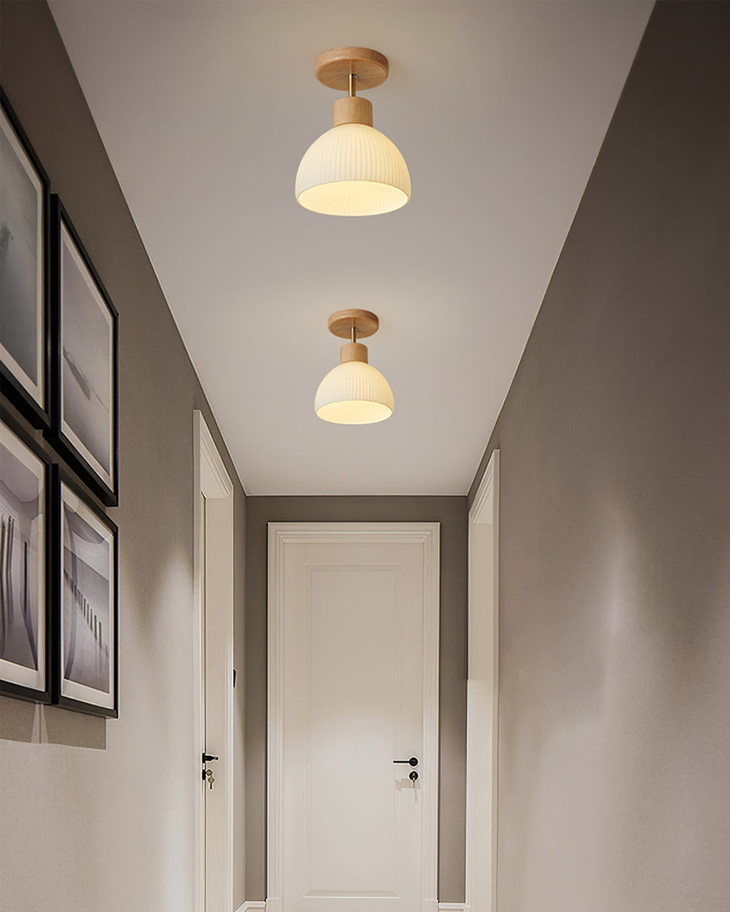 RAVENSCROFT ORNATE FROSTED GLASS CEILING LIGHT