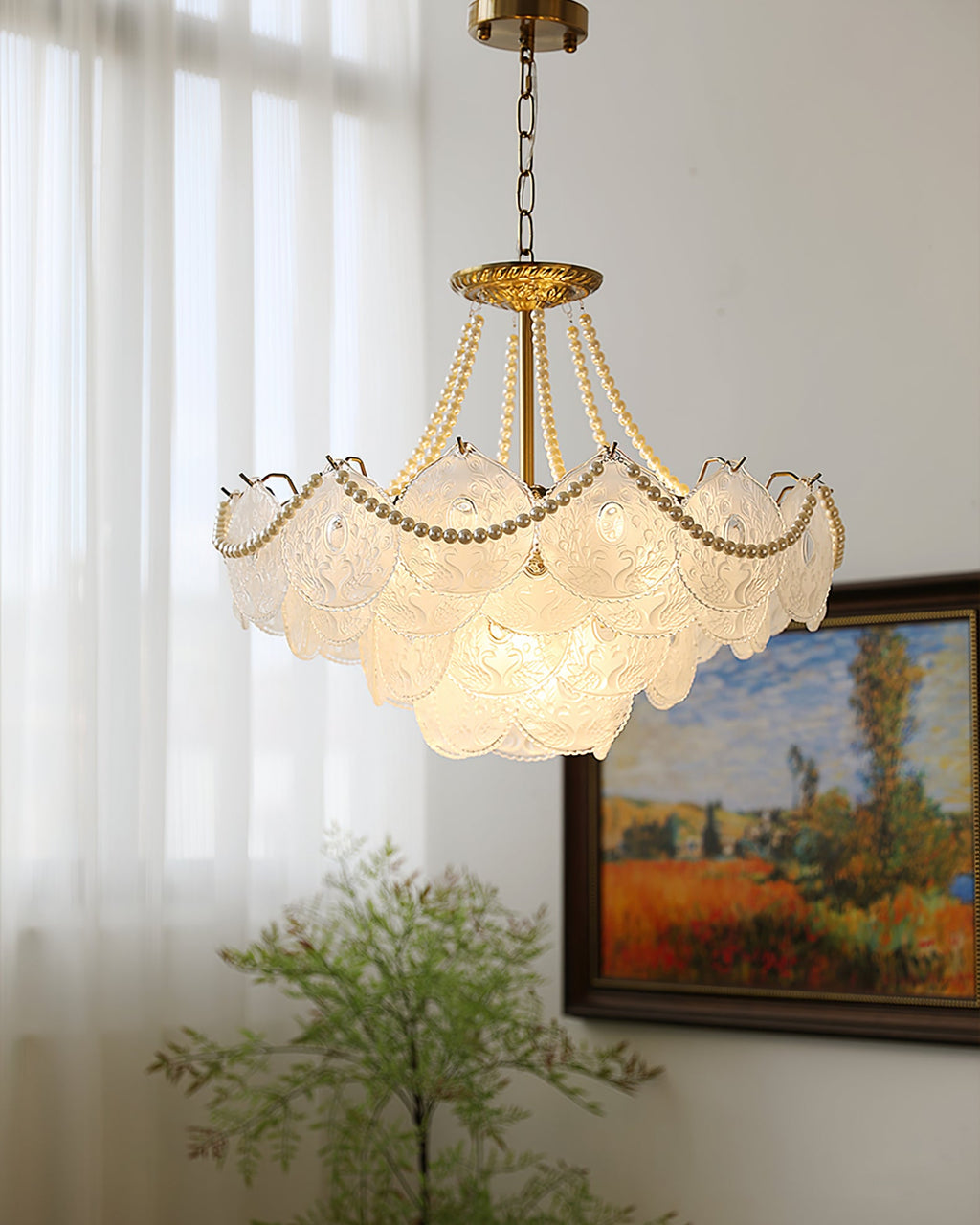 WINTHROP CRYSTAL CROWN CHANDELIER