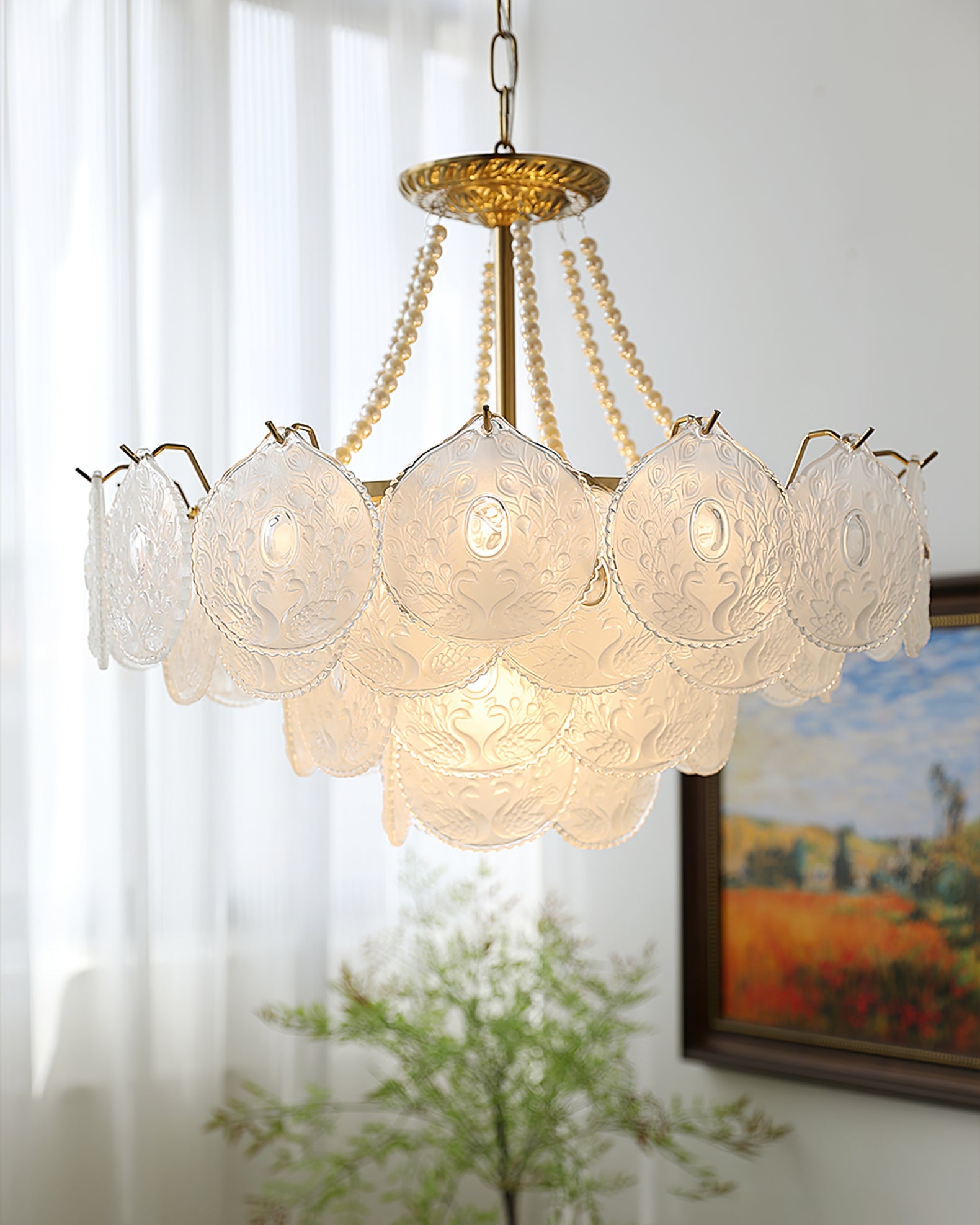 WINTHROP CRYSTAL CROWN CHANDELIER