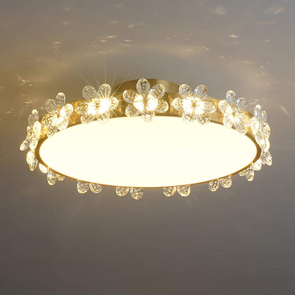 FLORENTINE CRYSTAL BLOSSOM CEILING LIGHT
