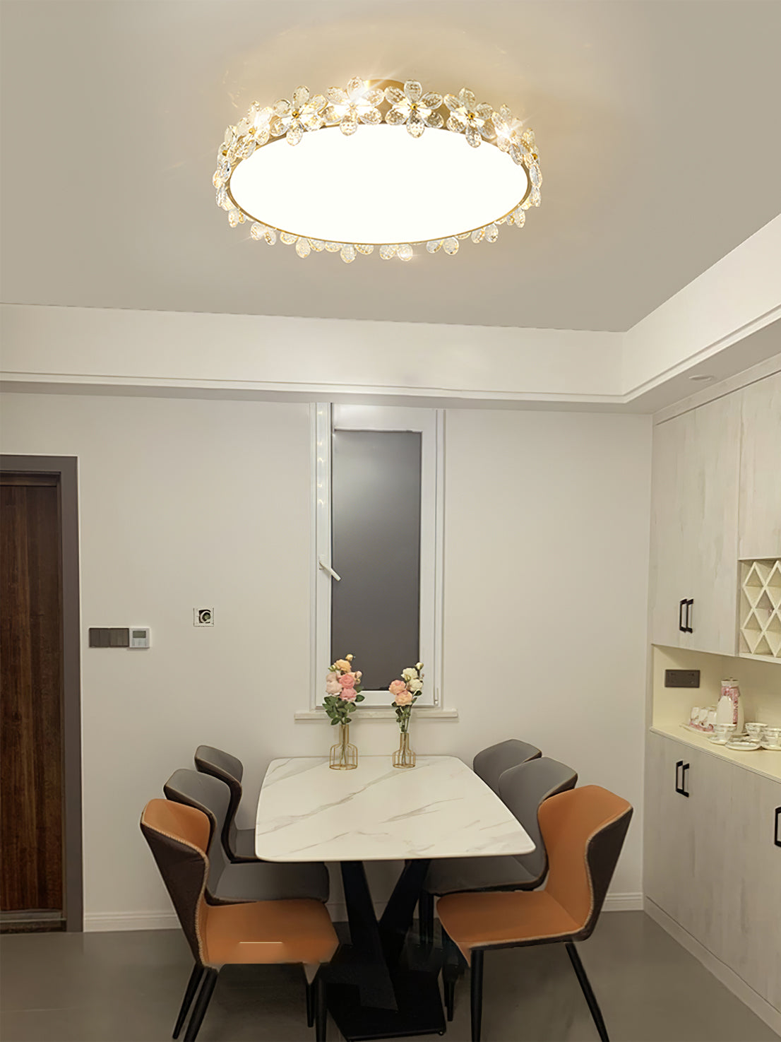 FLORENTINE CRYSTAL BLOSSOM CEILING LIGHT