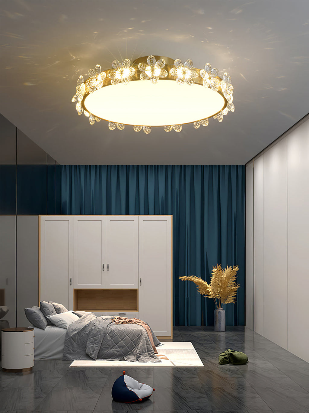 FLORENTINE CRYSTAL BLOSSOM CEILING LIGHT