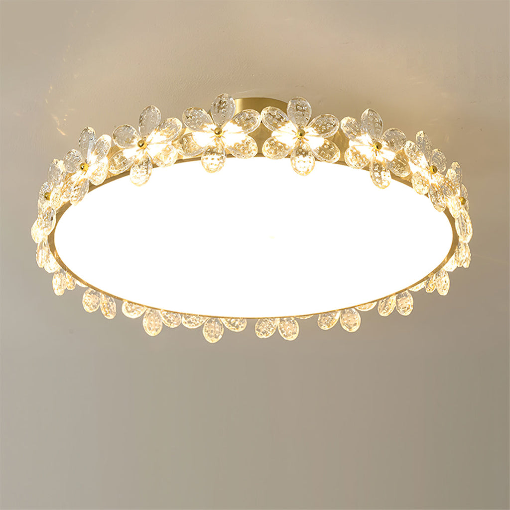 FLORENTINE CRYSTAL BLOSSOM CEILING LIGHT