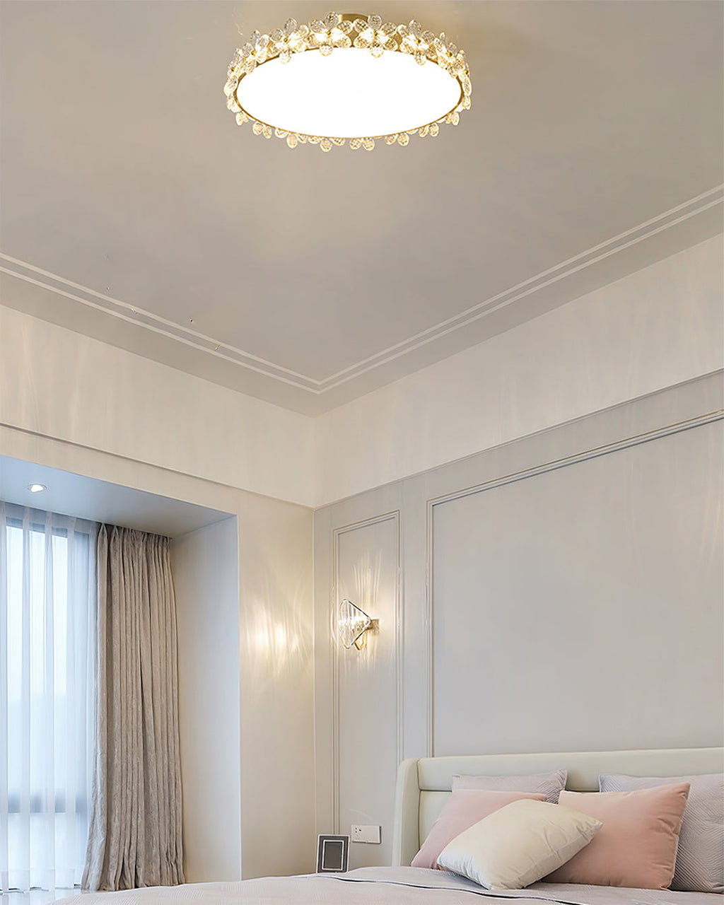 FLORENTINE CRYSTAL BLOSSOM CEILING LIGHT