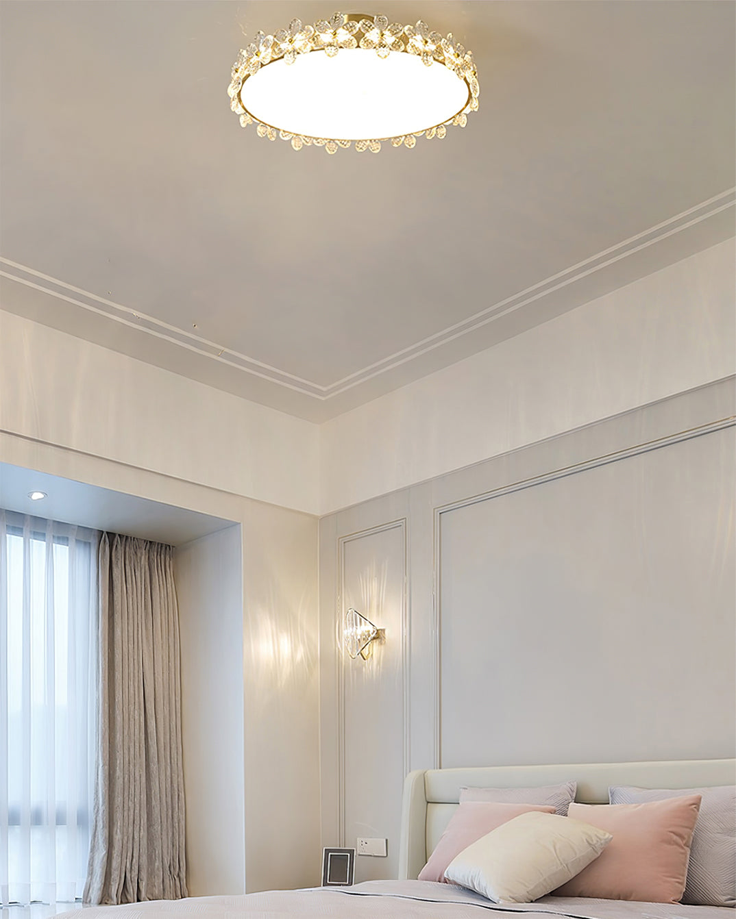 FLORENTINE CRYSTAL BLOSSOM CEILING LIGHT