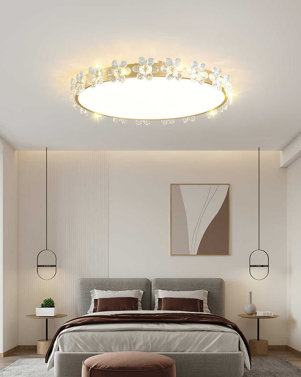 FLORENTINE CRYSTAL BLOSSOM CEILING LIGHT