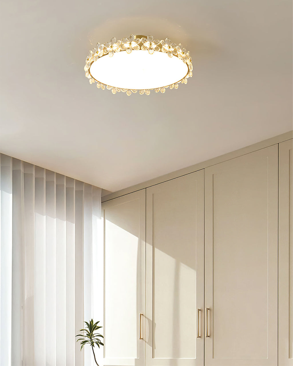 FLORENTINE CRYSTAL BLOSSOM CEILING LIGHT