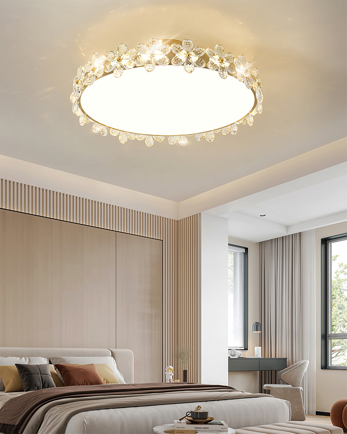 FLORENTINE CRYSTAL BLOSSOM CEILING LIGHT