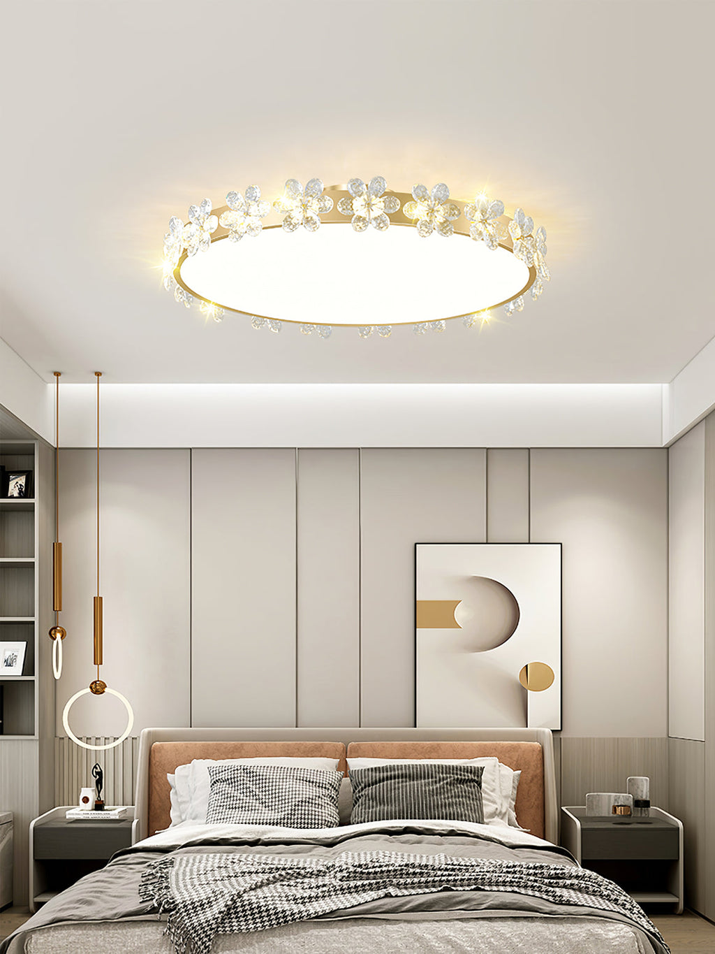 FLORENTINE CRYSTAL BLOSSOM CEILING LIGHT