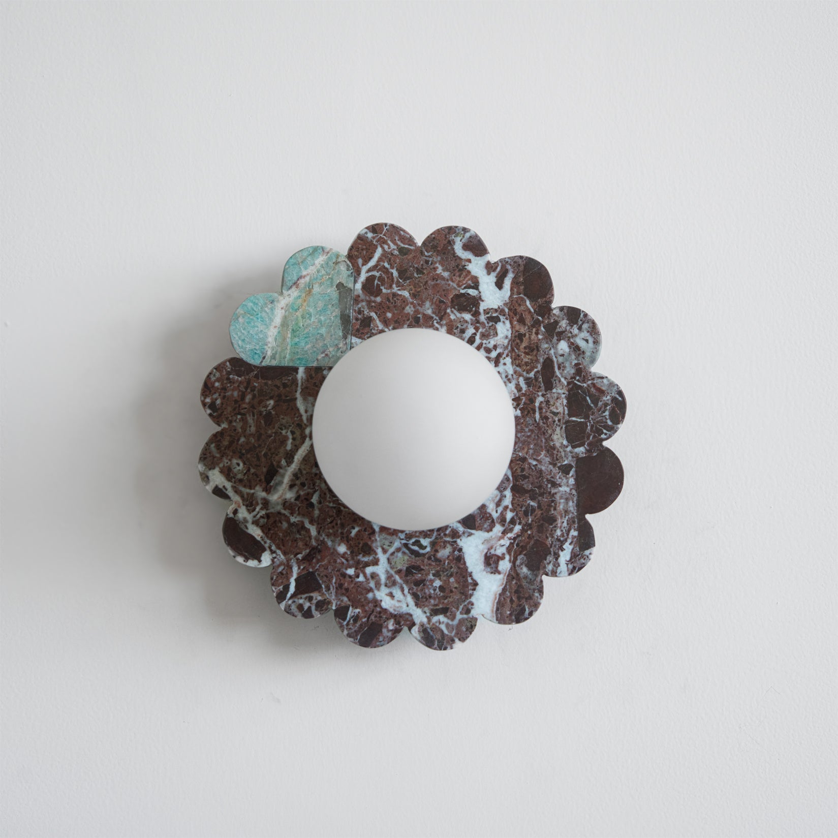ROSEWOOD MARBLE FLUSH MOUNT LUMINAIRE