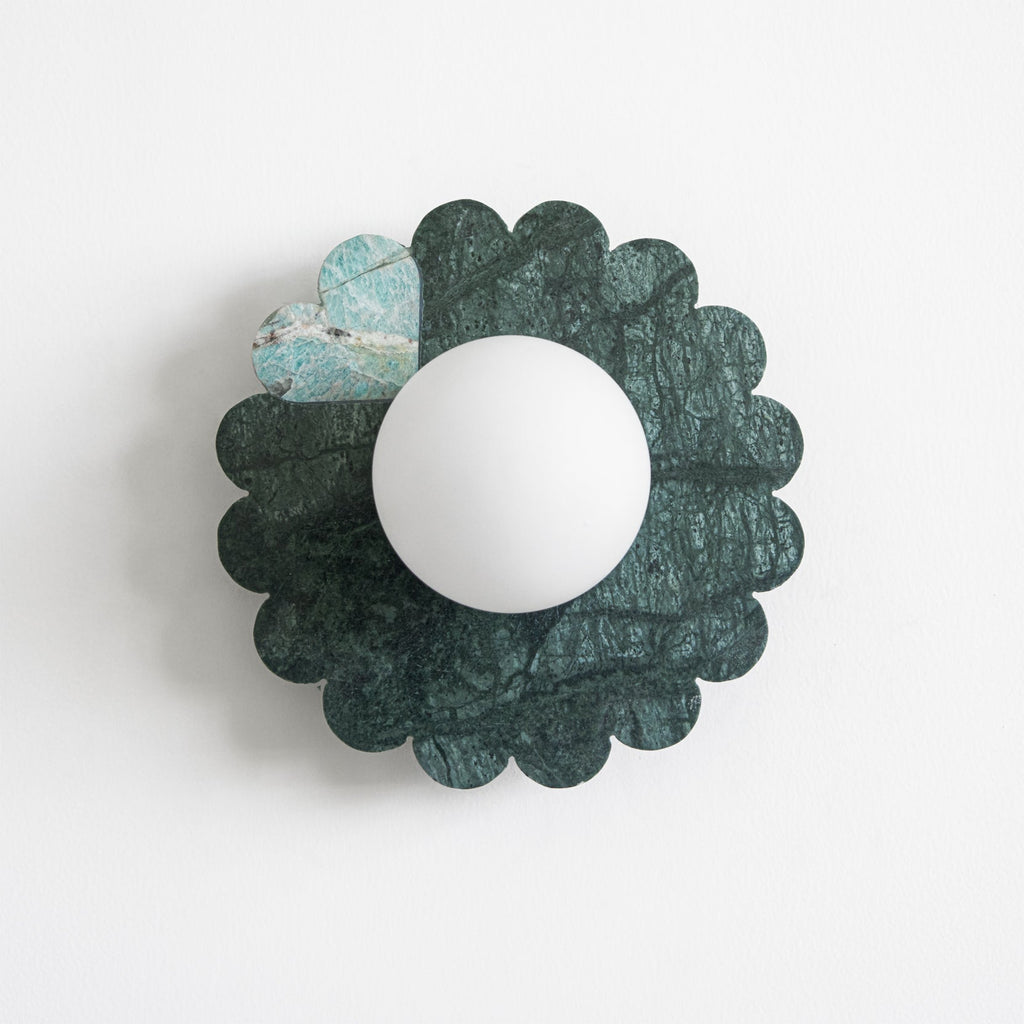 ROSEWOOD MARBLE FLUSH MOUNT LUMINAIRE