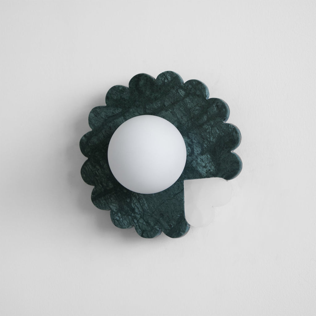 ROSEWOOD MARBLE FLUSH MOUNT LUMINAIRE