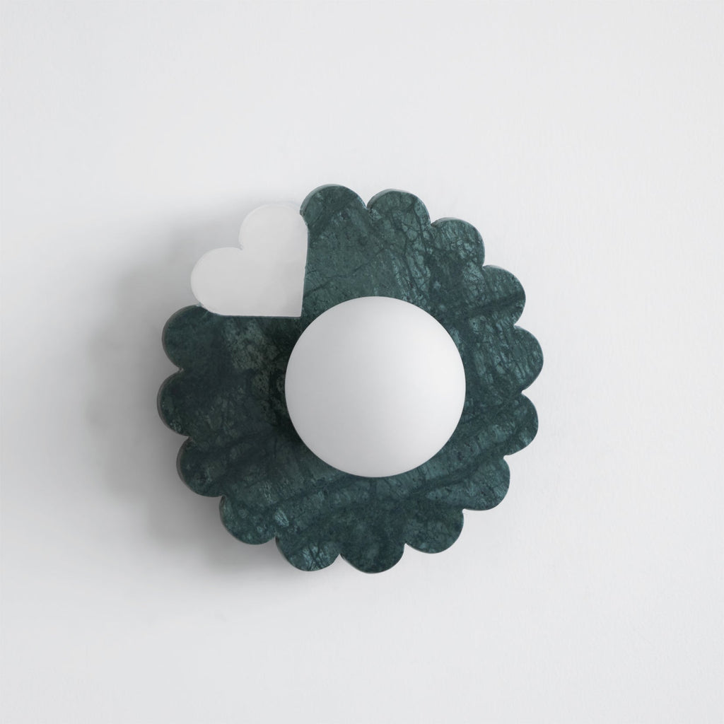 ROSEWOOD MARBLE FLUSH MOUNT LUMINAIRE