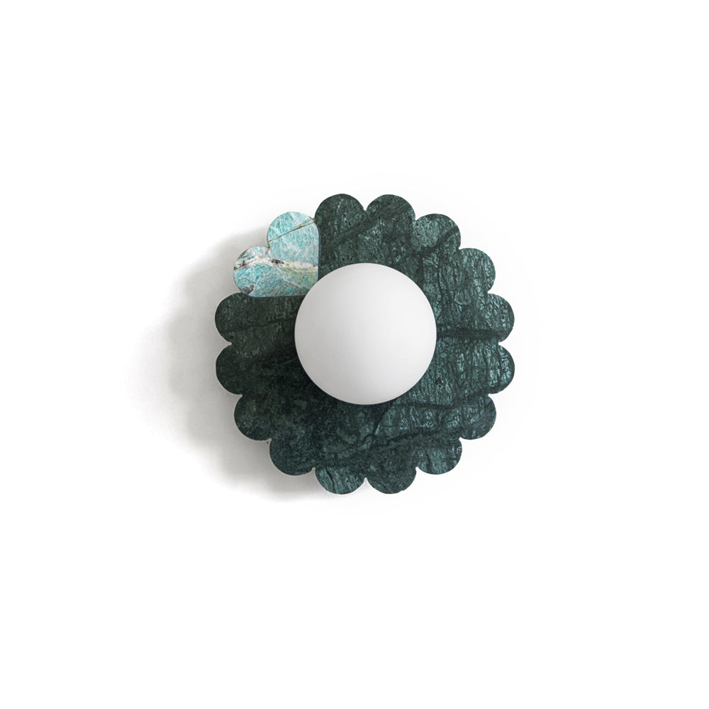 ROSEWOOD MARBLE FLUSH MOUNT LUMINAIRE