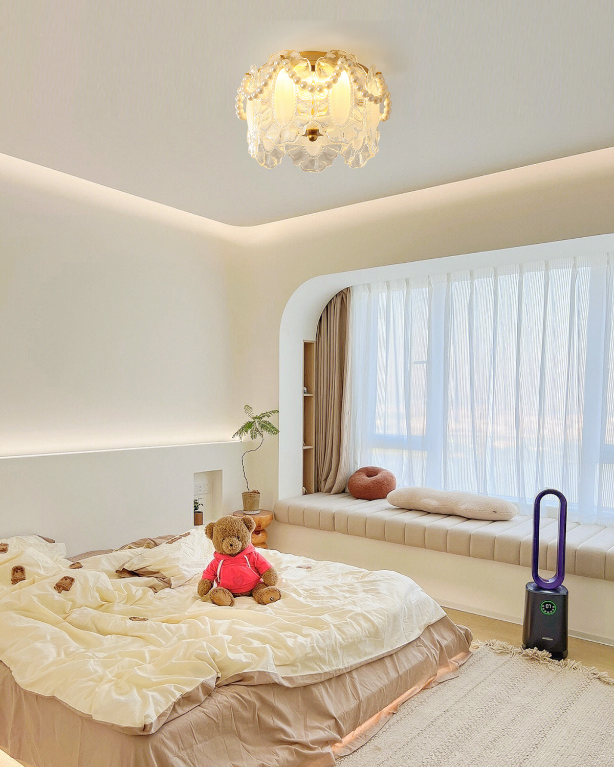 VERITY BLOOMING ORB CEILING LANTERN