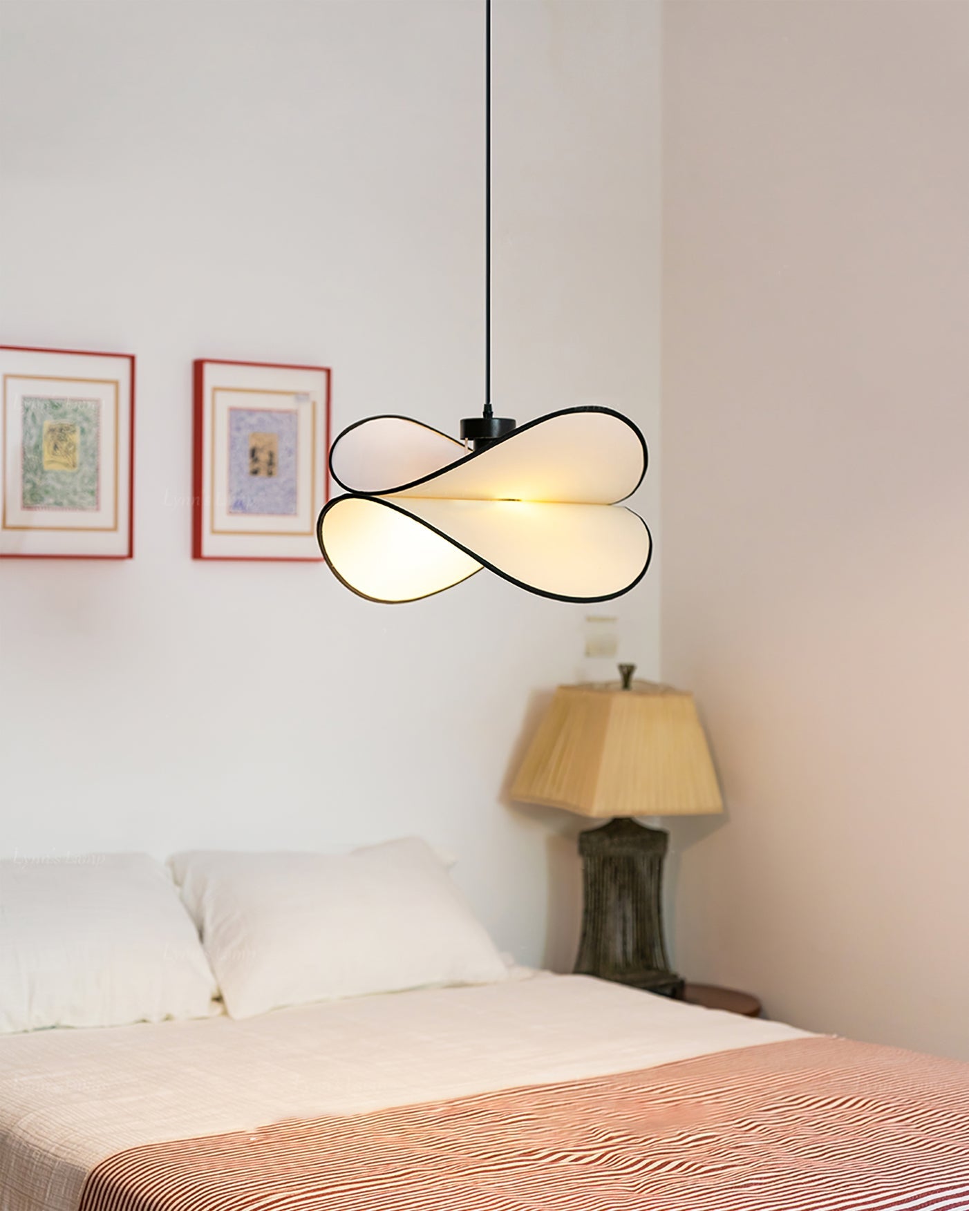 FLORENTINE SILK PETAL HANGING LANTERN