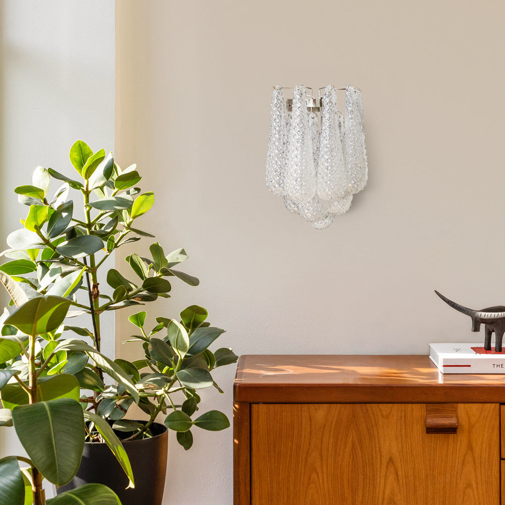 FLORENTINE PETAL DRAPE WALL SCONCE