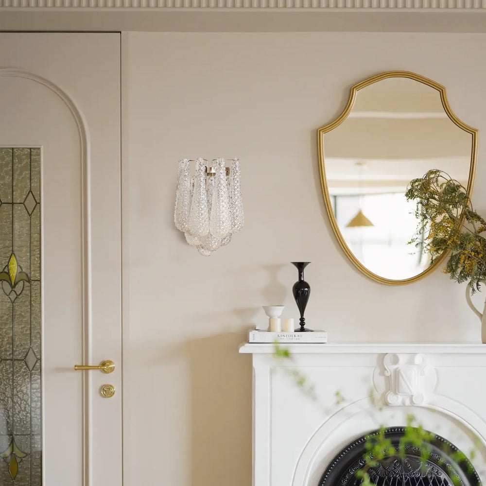 FLORENTINE PETAL DRAPE WALL SCONCE