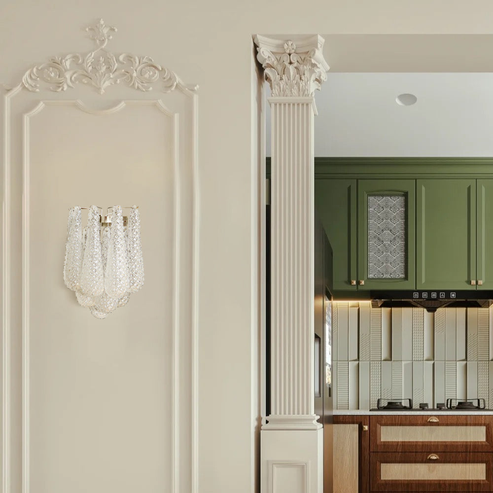 FLORENTINE PETAL DRAPE WALL SCONCE