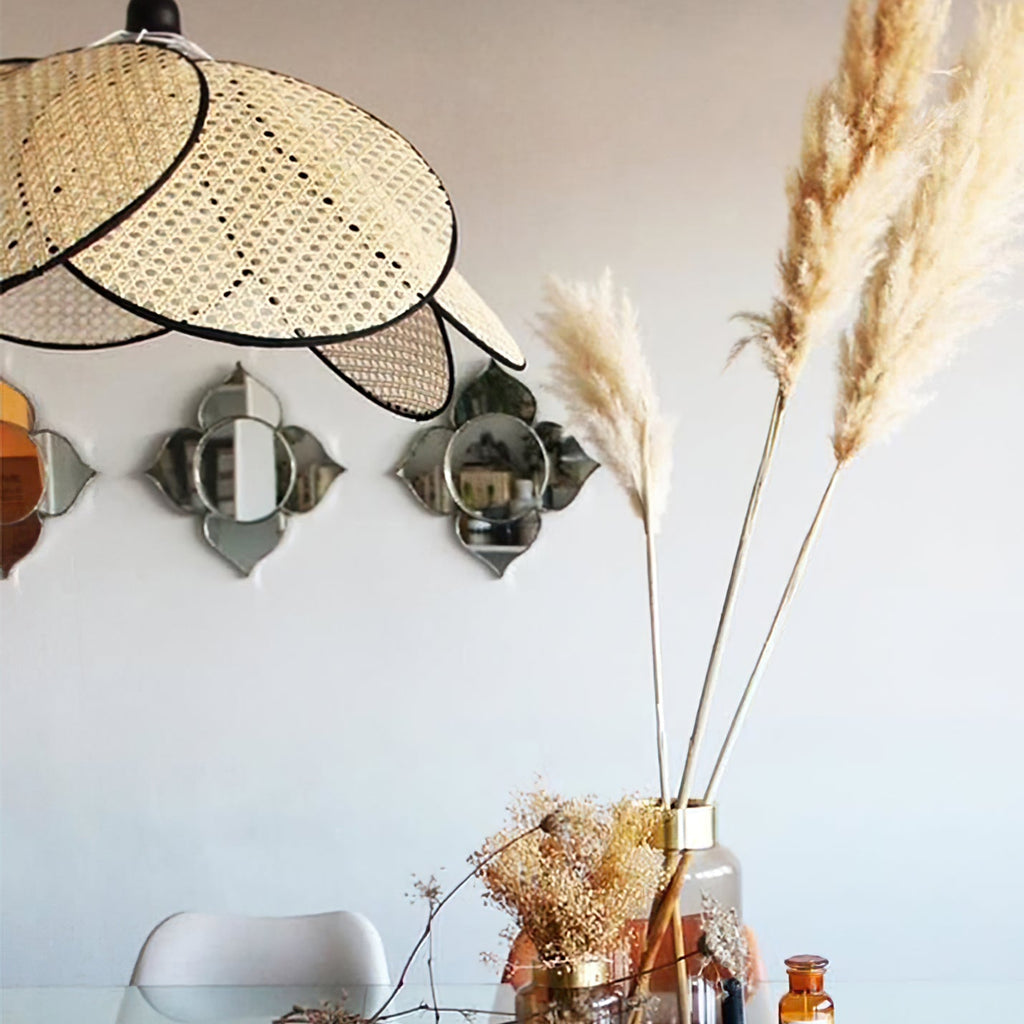 Whitmore Woven Rattan Hanging Lantern