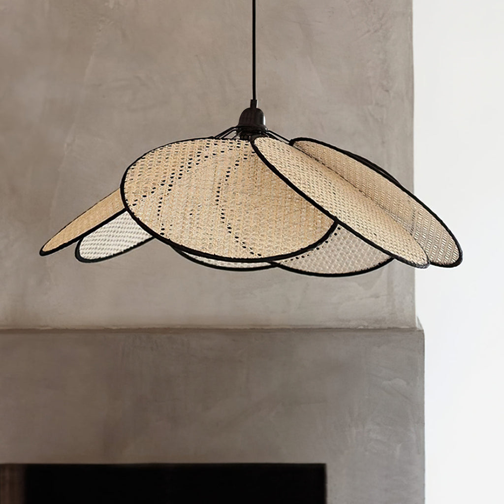 Whitmore Woven Rattan Hanging Lantern