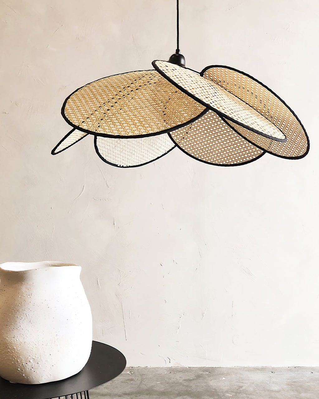 Whitmore Woven Rattan Hanging Lantern
