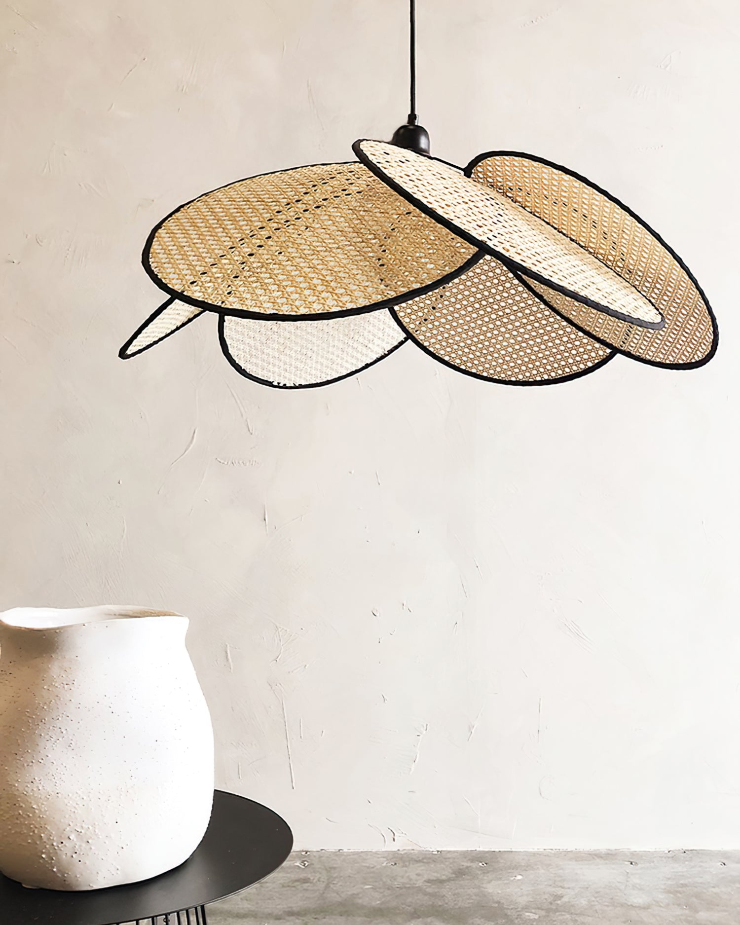 Whitmore Woven Rattan Hanging Lantern