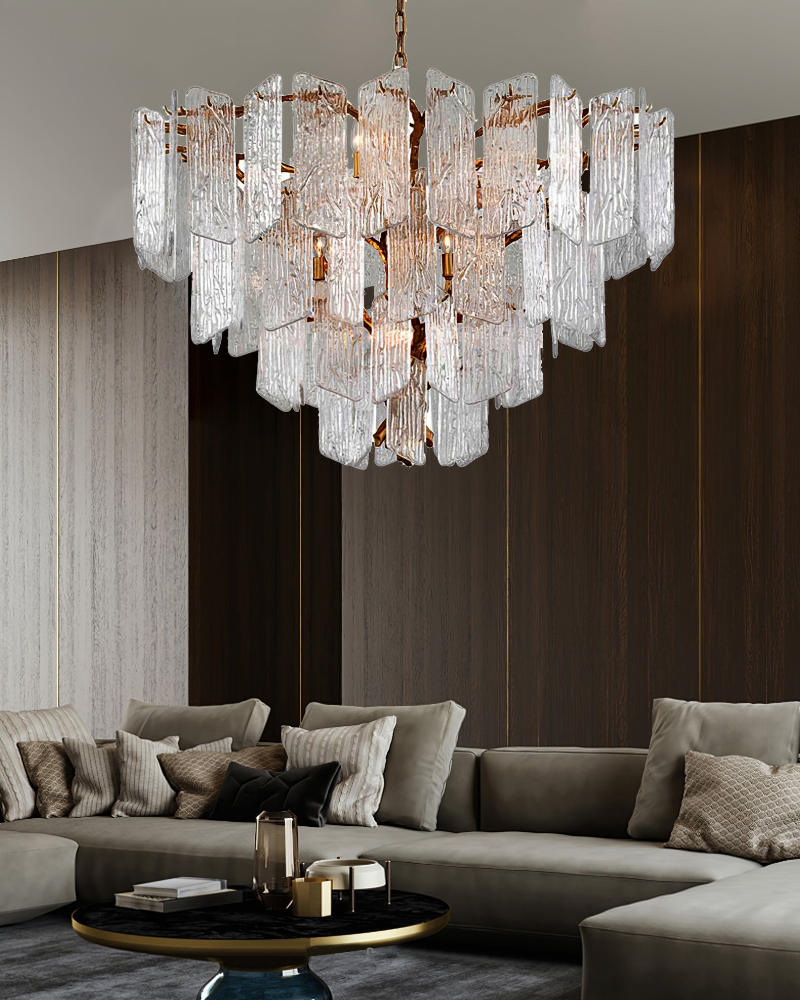 RAVENHURST CRYSTAL TEARDROP LUMINAIRE