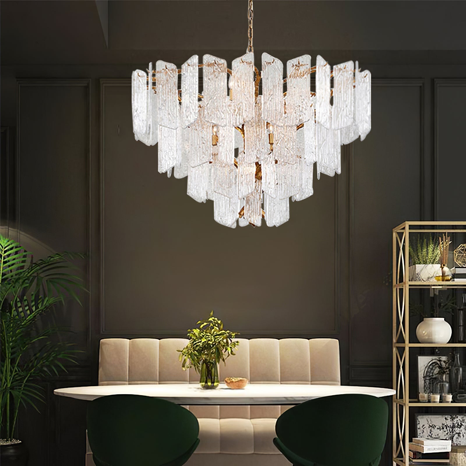 RAVENHURST CRYSTAL TEARDROP LUMINAIRE