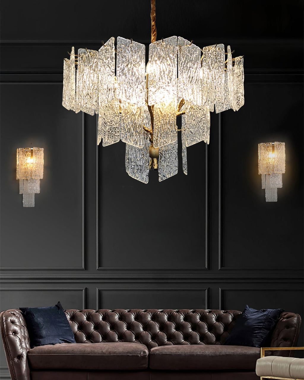 RAVENHURST CRYSTAL TEARDROP LUMINAIRE