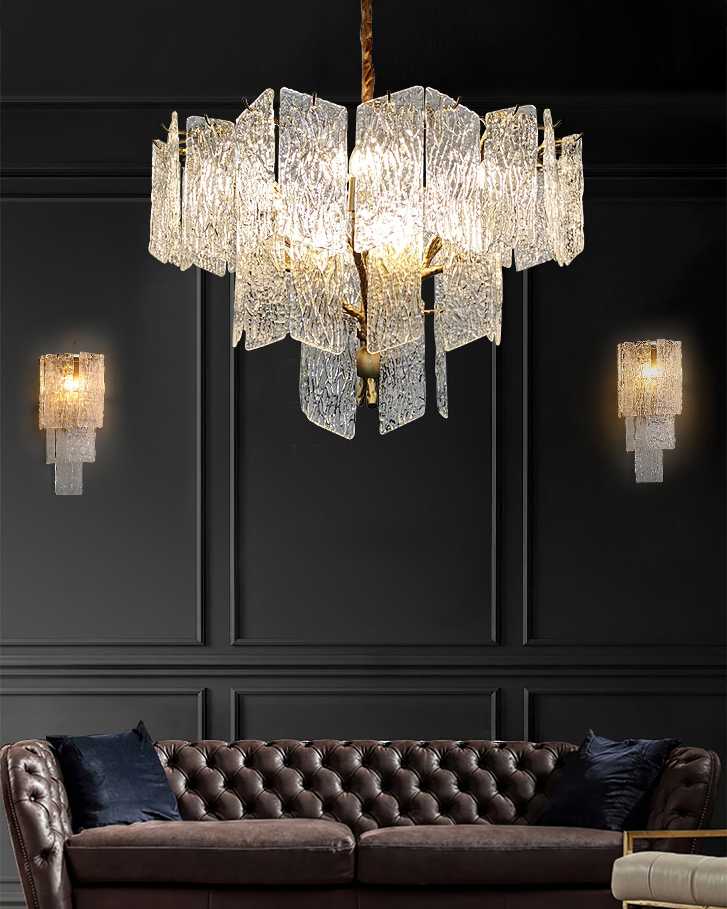 RAVENHURST CRYSTAL TEARDROP LUMINAIRE