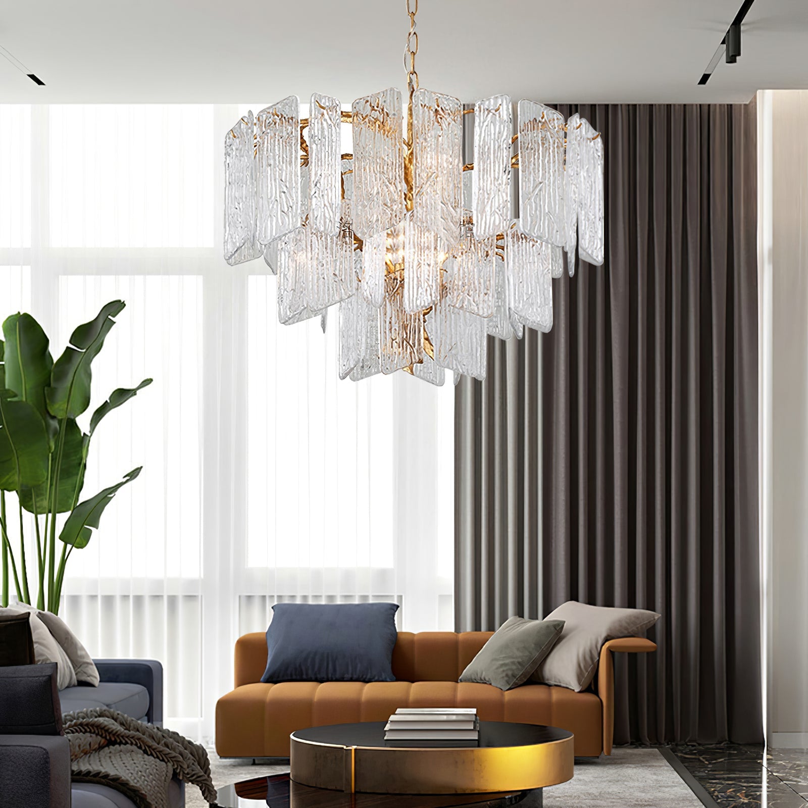 RAVENHURST CRYSTAL TEARDROP LUMINAIRE