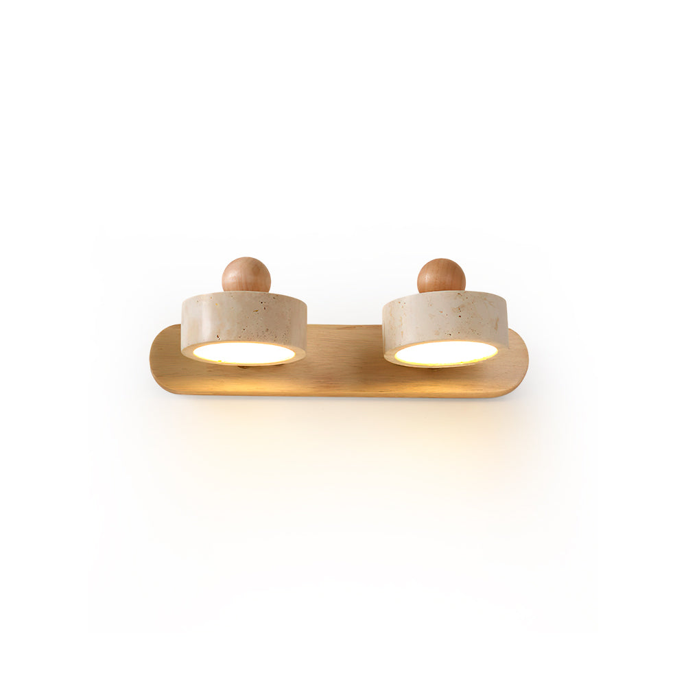 CHISWICK TRAVERTINE ILLUMINATED WALL SCONCE