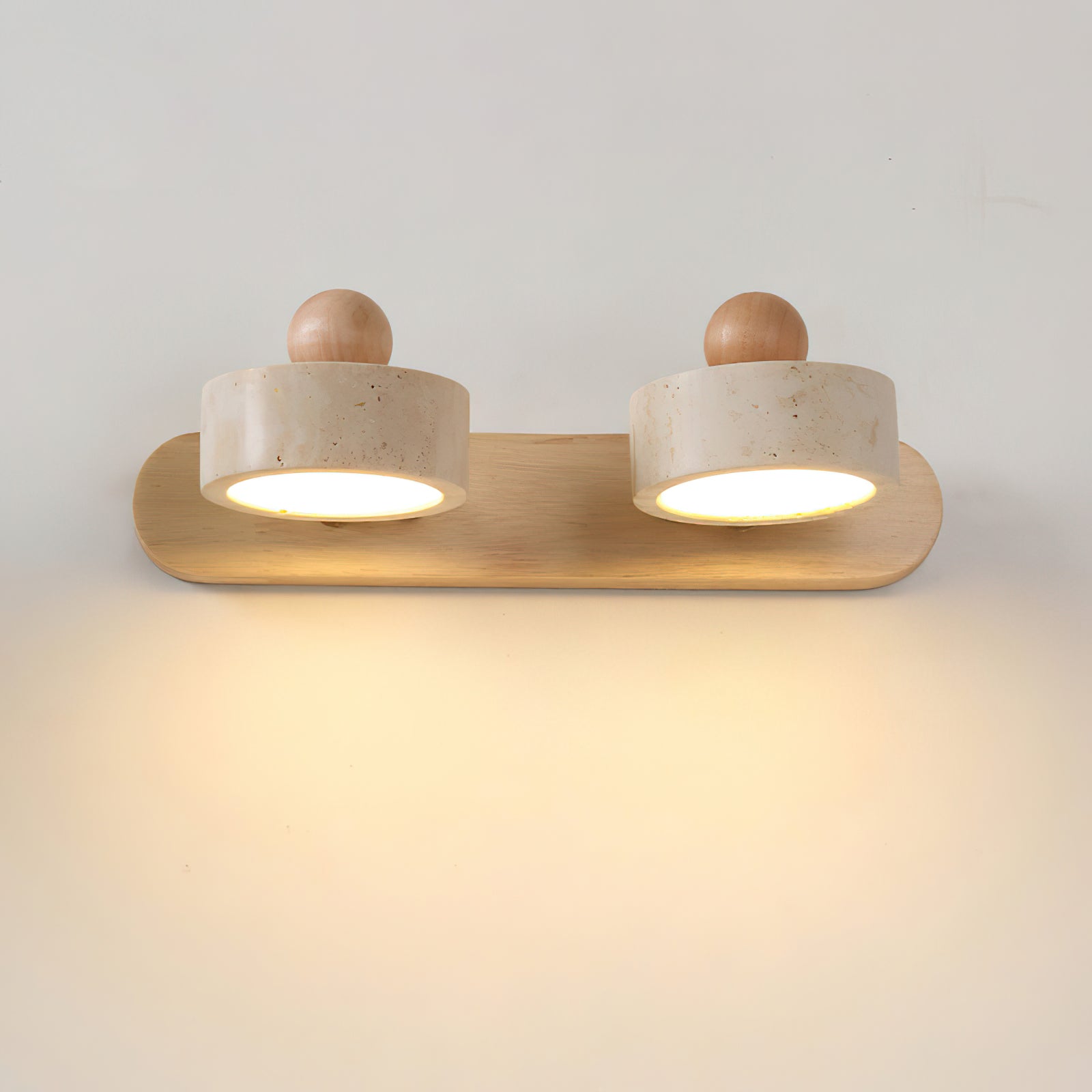 CHISWICK TRAVERTINE ILLUMINATED WALL SCONCE
