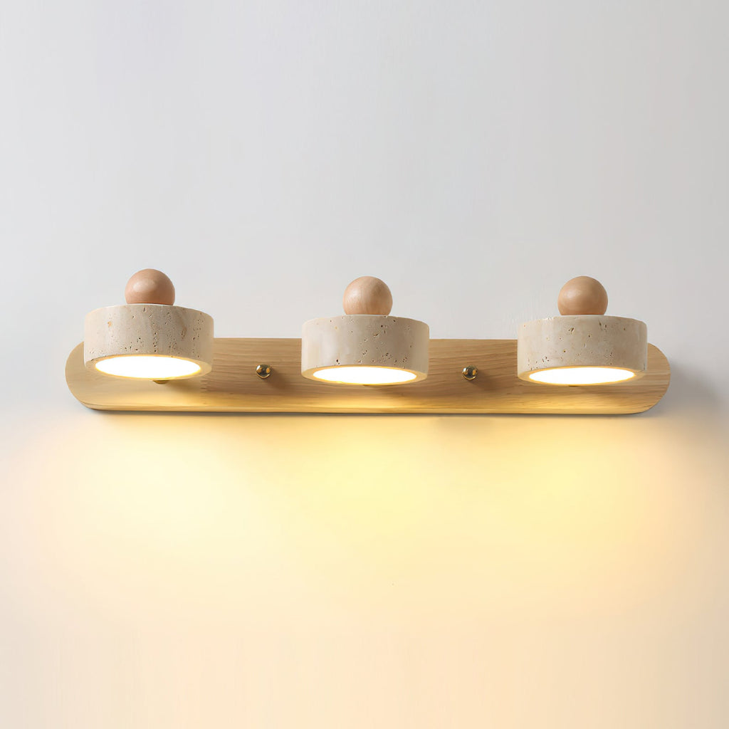 CHISWICK TRAVERTINE ILLUMINATED WALL SCONCE