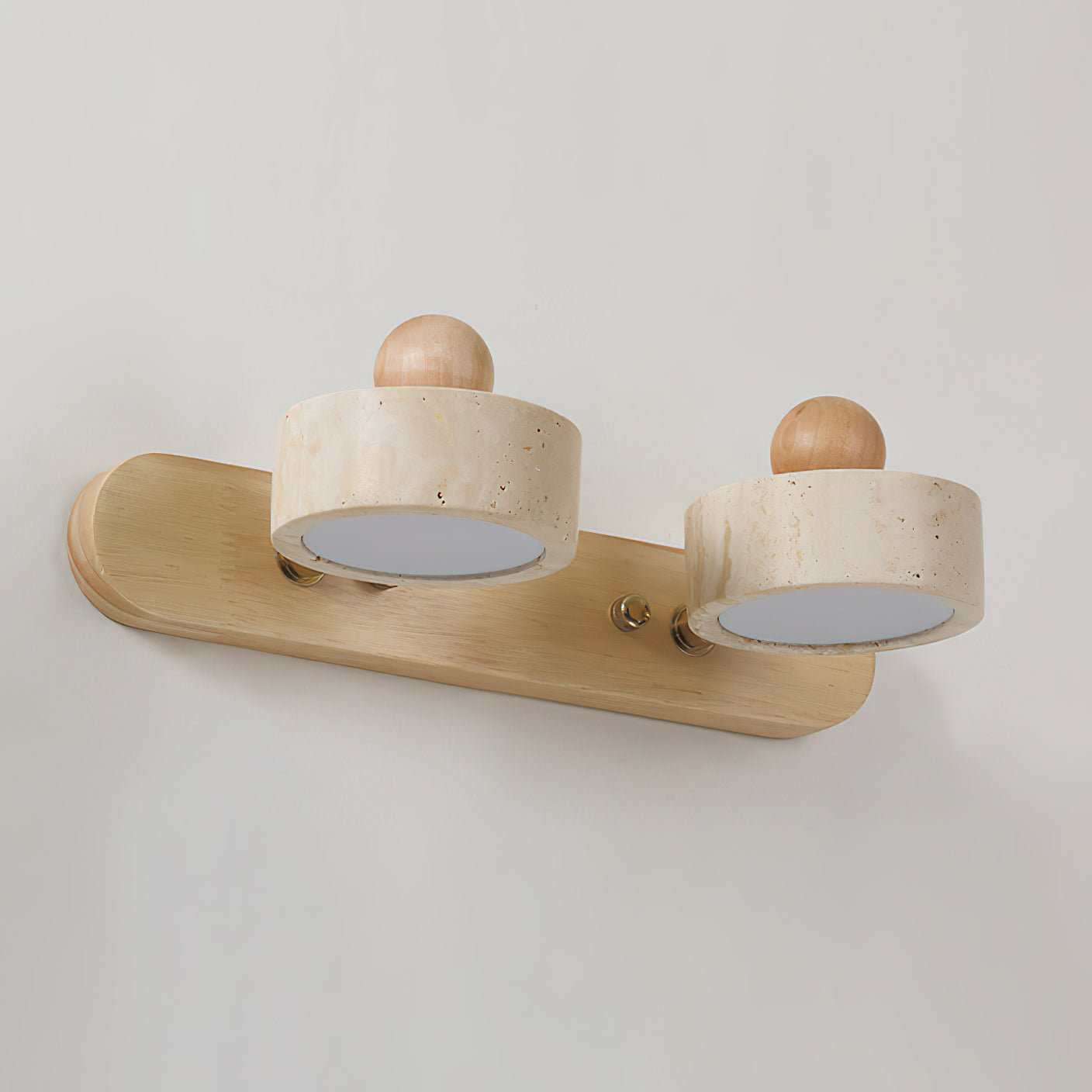 CHISWICK TRAVERTINE ILLUMINATED WALL SCONCE