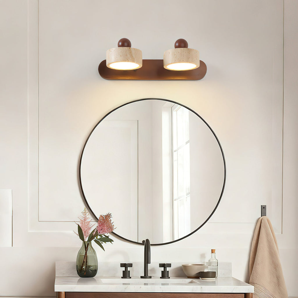 CHISWICK TRAVERTINE ILLUMINATED WALL SCONCE