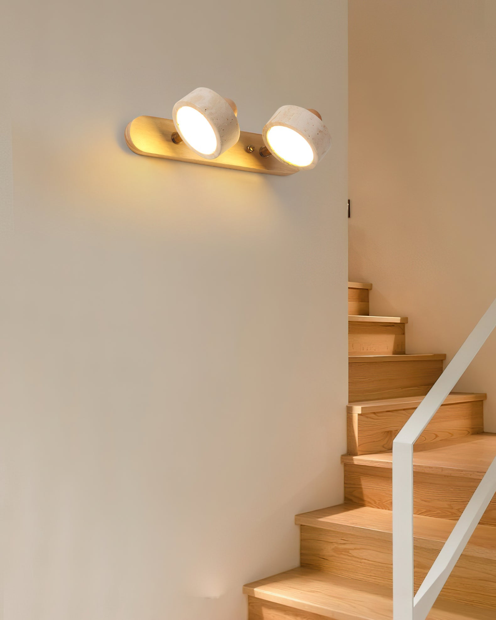 CHISWICK TRAVERTINE ILLUMINATED WALL SCONCE