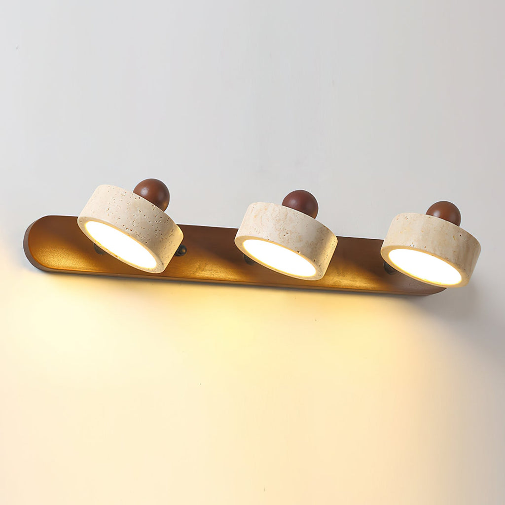 CHISWICK TRAVERTINE ILLUMINATED WALL SCONCE