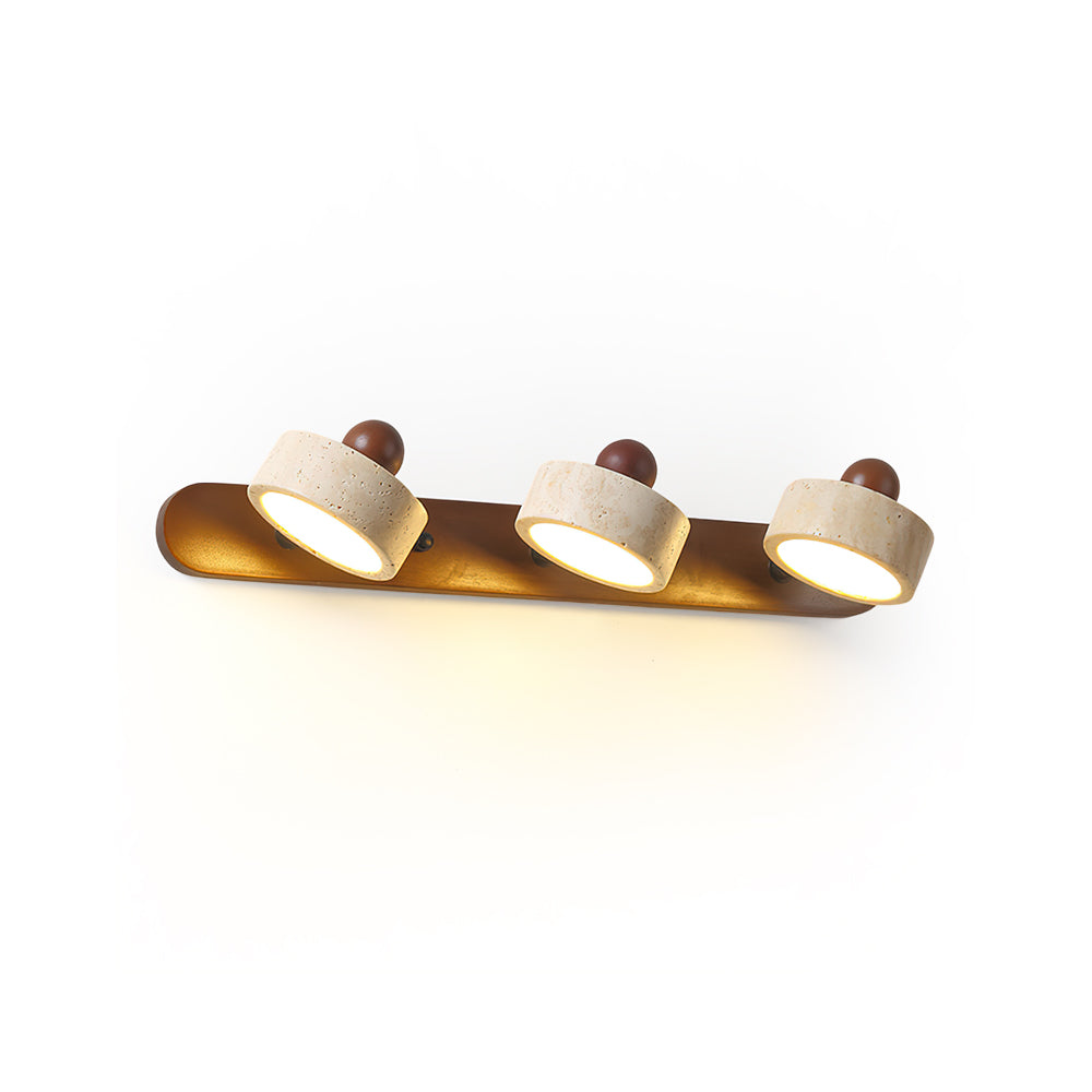 CHISWICK TRAVERTINE ILLUMINATED WALL SCONCE