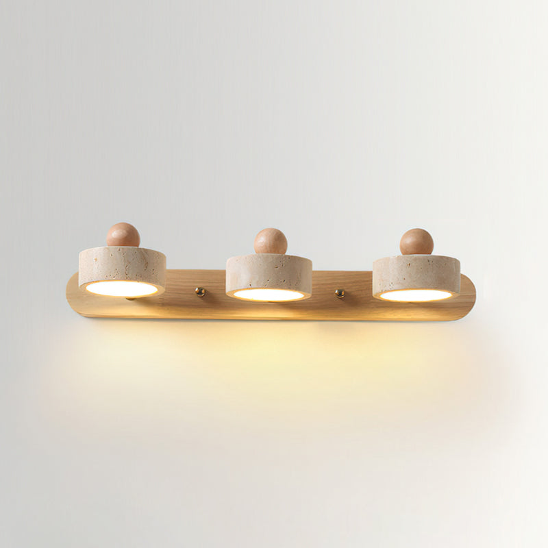 CHISWICK TRAVERTINE ILLUMINATED WALL SCONCE