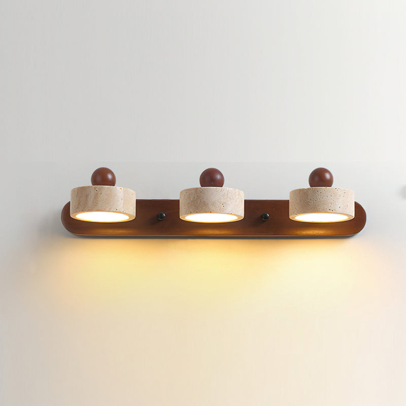 CHISWICK TRAVERTINE ILLUMINATED WALL SCONCE